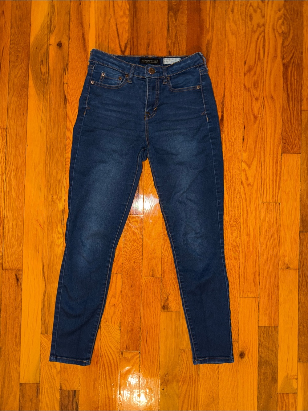 Aeropostale Designed in NYC Classic Indigo High-Rise Skinny Jegging - Women